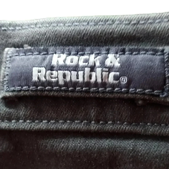 Rock & Republic Womens Grey Jeans Size 30 - Picture 11 of 13